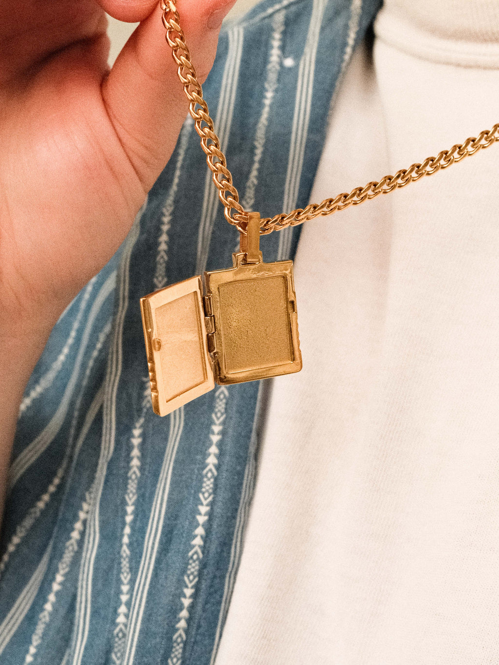 Memory Card Necklace (Gold)