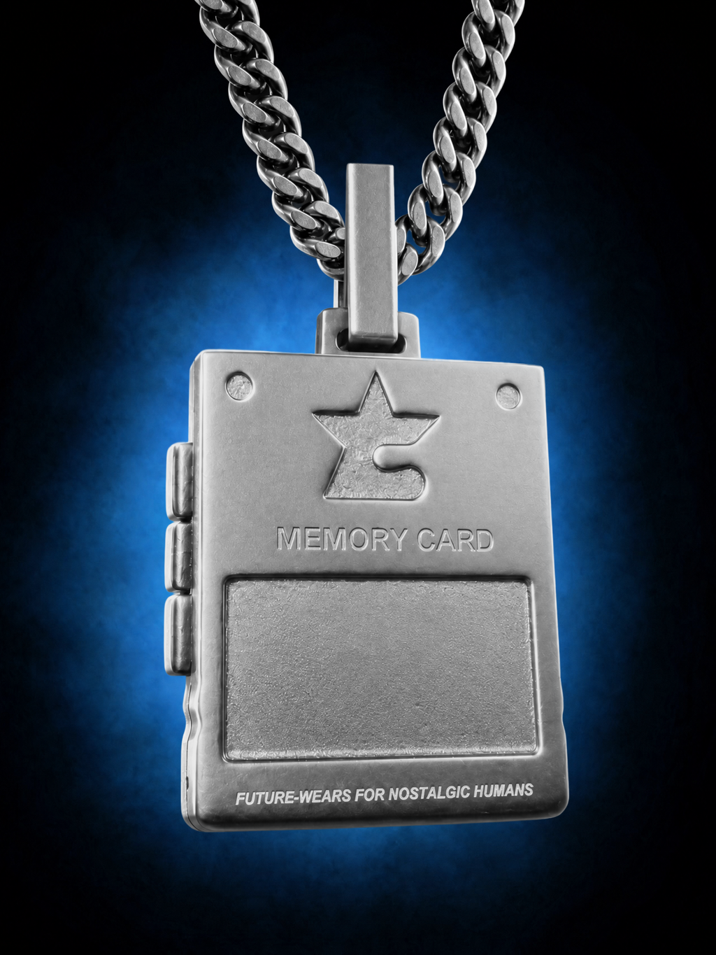 Memory Card Necklace (Steel)