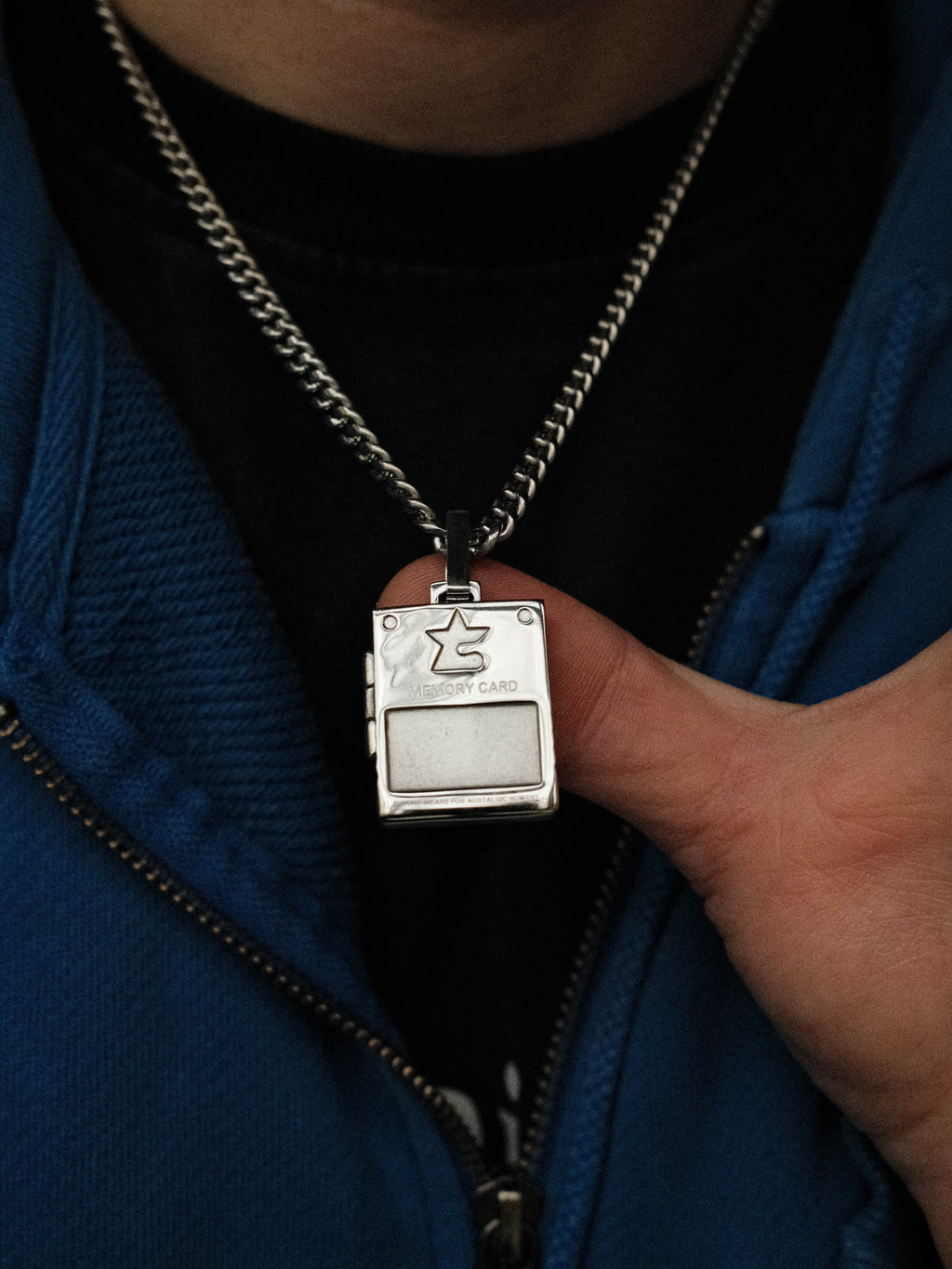 Memory Card Necklace (Steel)