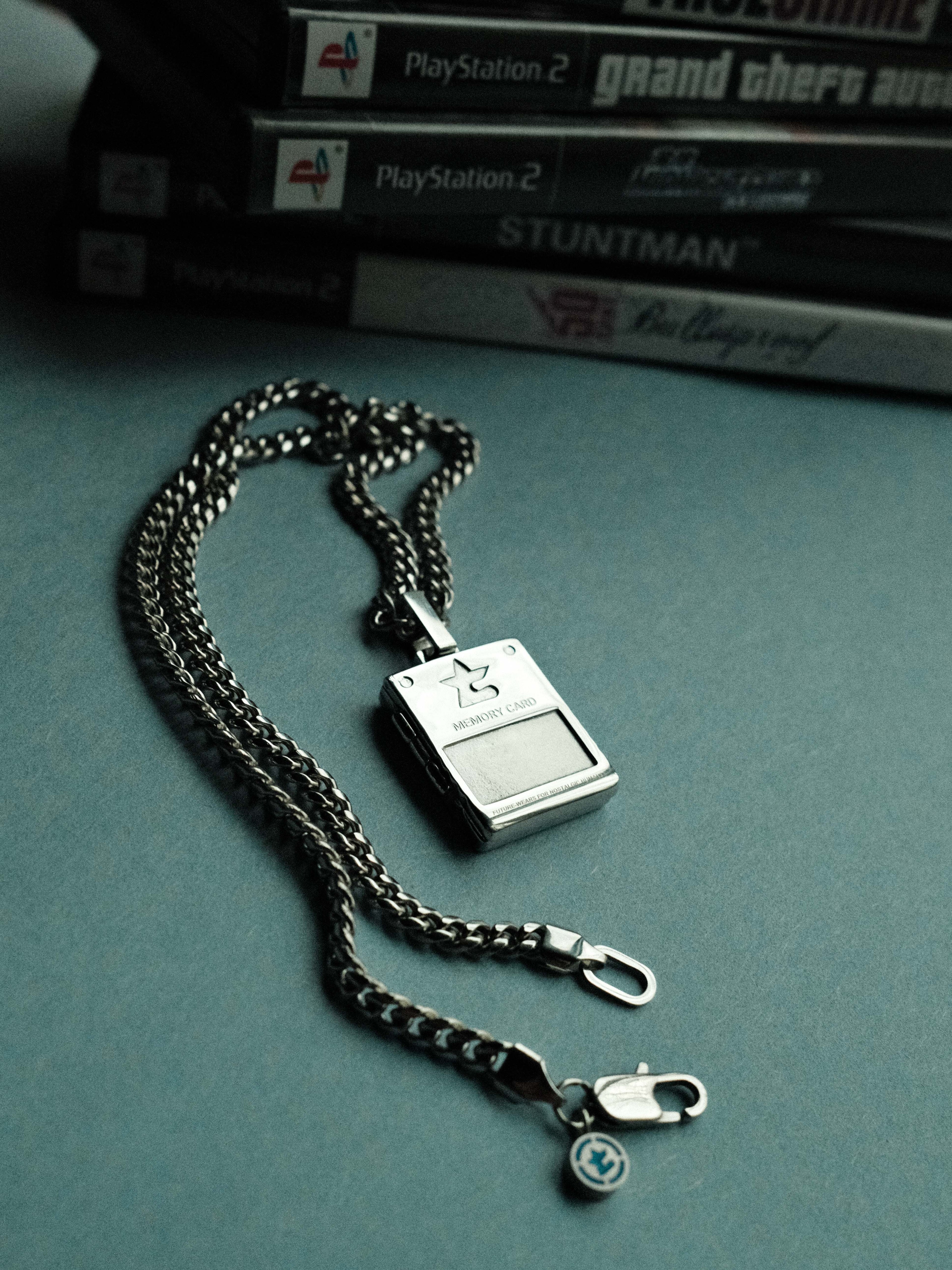 Memory Card Necklace (Black)