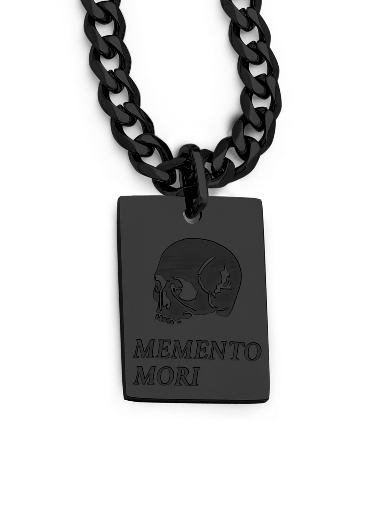 Memento Mori Necklace (Black)